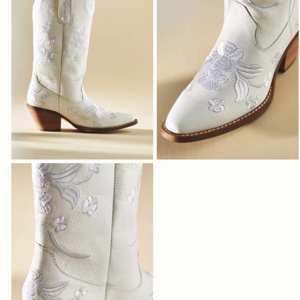 Dingo 1969 White Love Bug Boots - size 10 NIB - Picture 3 of 5